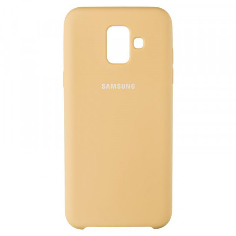 Чехол накладка Original Soft Case Samsung A600 (A6-2018 года) золотистого цвета