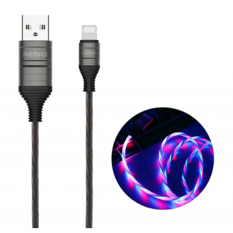 USB дата-кабель Remax EL Data RC-130i Lightning для Apple iPhone черный 1м