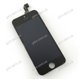 Дисплей Apple iPhone 5C с тачскрином и рамкой, черный (High copy)