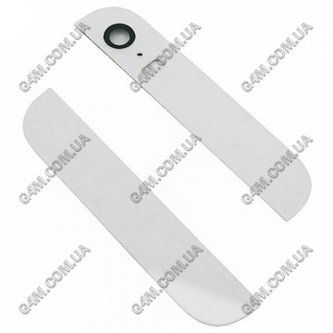Верхняя и нижняя стеклянная, задняя часть корпуса для Apple iPhone 5S, белая