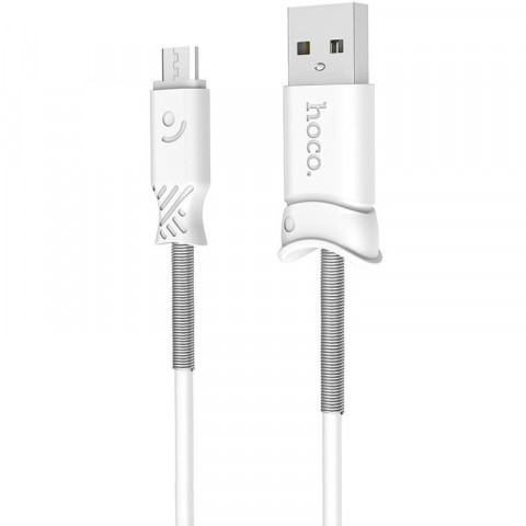 USB дата-кабель Hoco X24 Pisces MicroUSB 1 метр, белый