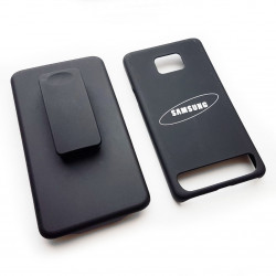 Чехол накладка с креплением на ремень для Samsung i9100 Galaxy S2 (черного цвета)