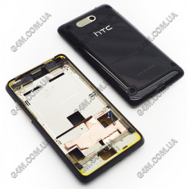 Корпус для HTC G9 A6380 Gratia чорний з середньою частиною, Оригінал