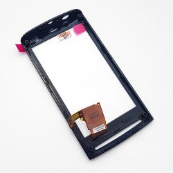 Тачскрин для Sony Ericsson X10 Xperia черный с рамкой (Оригинал China)