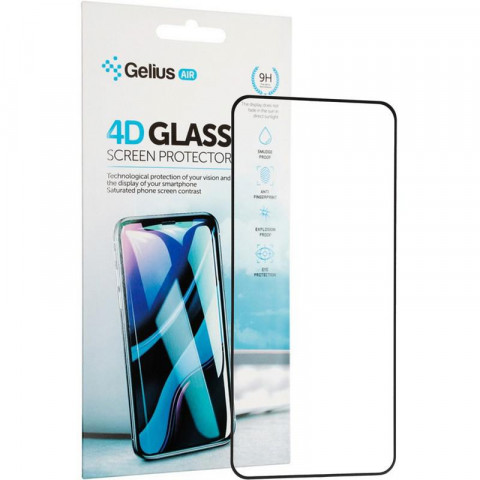 Защитное стекло Gelius Pro 4D для Xiaomi Redmi Note 9 (4D стекло черного цвета)