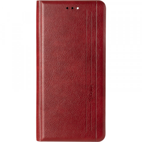 Чехол-книжка Gelius Leather New для Xiaomi Redmi Note 10 Pro красного цвета