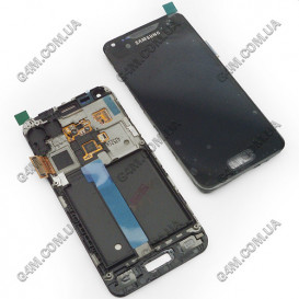 Дисплей Samsung i9070 Galaxy S Advance с тачскрином и рамкой, черный (Оригинал)