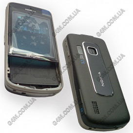 Корпус для Nokia 6210 Navigator темно-коричневий з бронзовою середньою частиною, висока якість