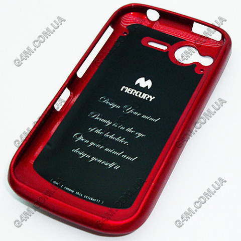 Накладка пластиковая MERCURY для HTC G12 S510e Desire S красная