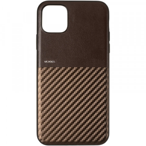 Чехол накладка Mokka Carbon Apple iPhone 11 коричневая