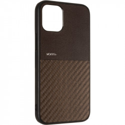 Чехол накладка Mokka Carbon Apple iPhone 11 Pro коричневая