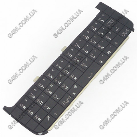 Клавіатура для Nokia 5730 Xpress Music нижня, чорна, кирилиця (Оригінал)