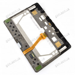 Дисплей Samsung P5100 Galaxy Tab 2, P5110 Galaxy Tab 2, P5113 Galaxy Tab 2 с тачскрином и рамкой, белый, снятый с планшета, Оригинал