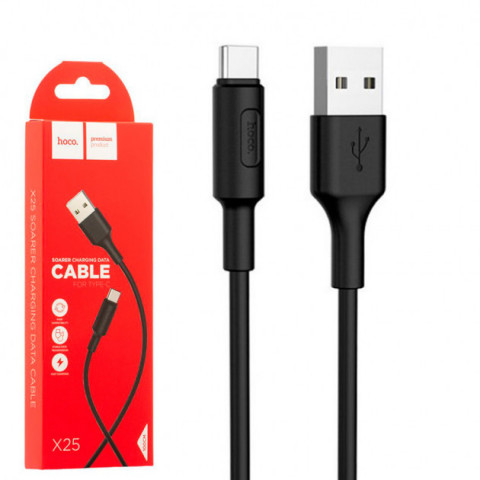 USB дата-кабель Hoco X25 Soarer Type-C 1 метр, черный