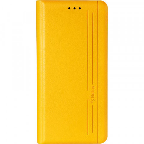 Чехол-книжка Gelius Leather New для Xiaomi Redmi 9с желтого цвета