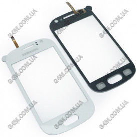 Тачскрин для Samsung S6810 Galaxy Fame, S6812 Galaxy Fame Dual Sim с клейкой лентой, белый