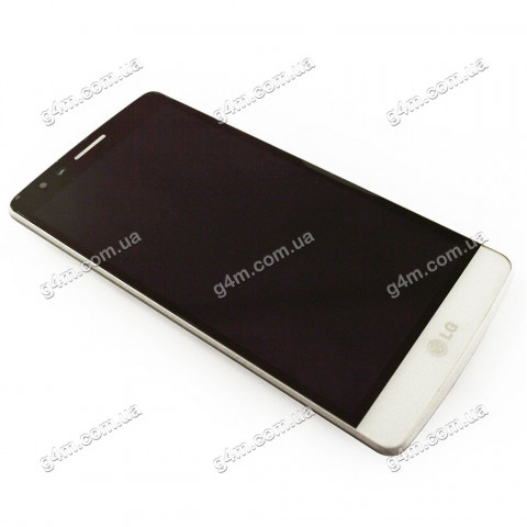 Дисплей LG G3s D724 с тачскрином и рамкой, белый (Оригинал)