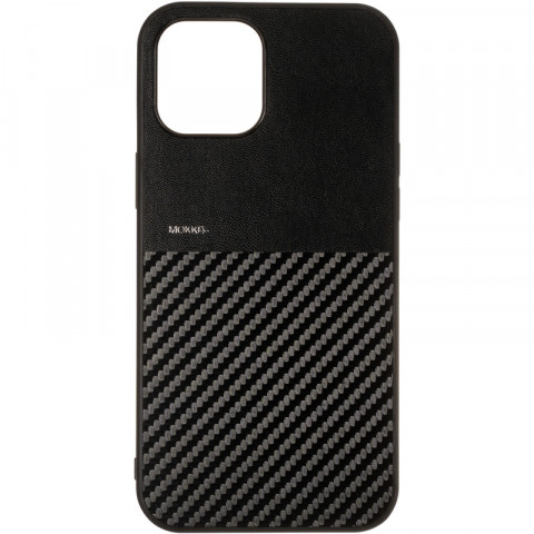 Чехол накладка Mokka Carbon Apple iPhone 13 Pro черная