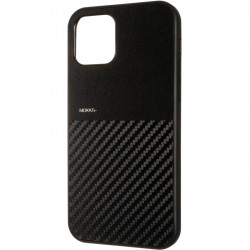 Чехол накладка Mokka Carbon Apple iPhone 12, Apple iPhone 12 Pro черная
