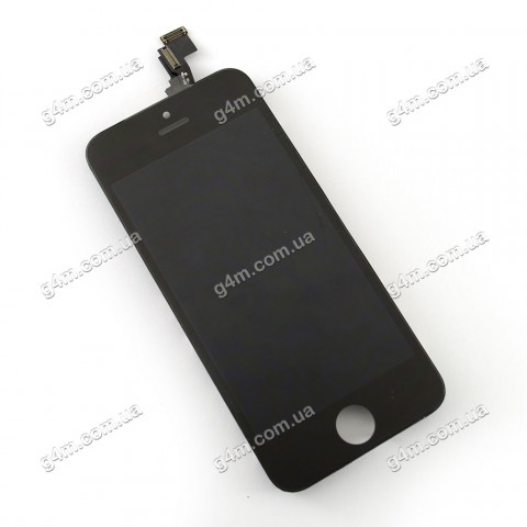 Дисплей Apple iPhone 5C с тачскрином и рамкой, черный