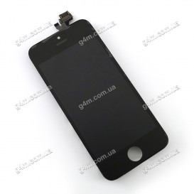 Дисплей Apple iPhone 5 с тачскрином и рамкой, черный