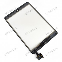 Тачскрин для Apple iPad Mini, iPad Mini 2 Retina с кнопкой меню и шлейфом, белый