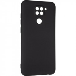 Чехол накладка Full Soft Case для Xiaomi Redmi Note 9 черная