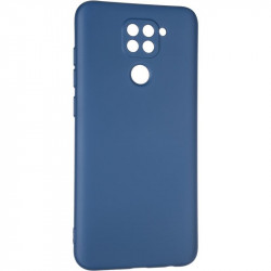 Чехол накладка Full Soft Case для Xiaomi Redmi Note 9 синяя