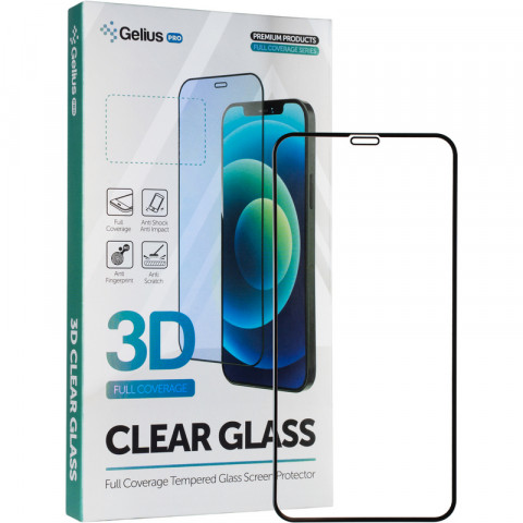 Защитное стекло Gelius Pro для Apple iPhone X, Apple iPhone Xs (3D стекло черного цвета)