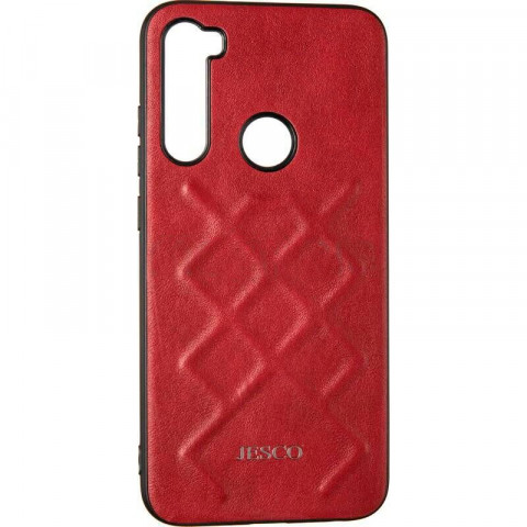 Накладка Jesco Leather для Samsung M307 (M30s) (красного цвета)