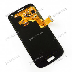 Дисплей Samsung i9192 Galaxy S4 Mini Duos (Black Edition) с тачскрином черный, снятый с телефона