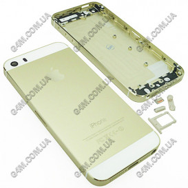 Корпус для Apple iPhone 5S золотистий, висока якість