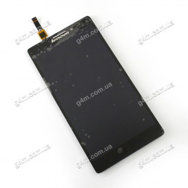Дисплей Lenovo K910 Vibe Z с тачскрином черный (Synaptics)