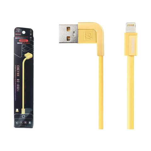 USB дата-кабель Remax Cheynn RC-052i Lightning для Apple iPhone золотистый 1м