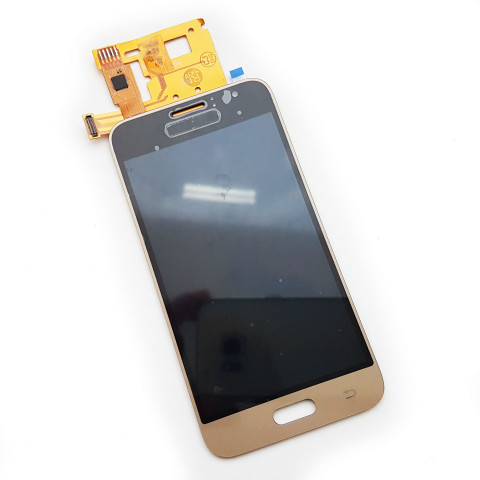 Дисплей Samsung J120 Galaxy J1 (2016) золотистый с тачскрином, копия