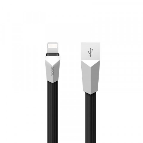USB дата-кабель Hoco X4  Zinc Alloy Rhombic Lightning 1,2 метра, черный