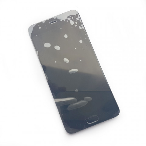Дисплей Xiaomi Mi6 с тачскрином и кнопкой меню, черный