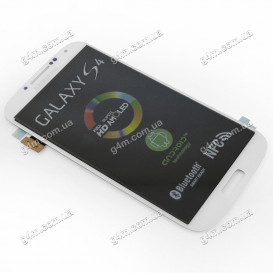 Дисплей Samsung i337, i9500 Galaxy S4, i9505 Galaxy S4, i9515 Galaxy S4 белый с тачскрином (Оригинал)