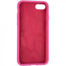 Чехол накладка Original Full Soft Case для Apple iPhone 7, iPhone 8, iPhone SE пурпурно-розовая