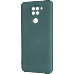 Чехол накладка Full Soft Case для Xiaomi Redmi Note 9 зеленая