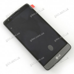 Дисплей для LG D722 G3 mini, D722K G3 mini, D722V G3 mini, D724 G3 mini, D725 G3 mini, D728 G3 mini з тачскріном та рамкою, сірий (Оригінал)