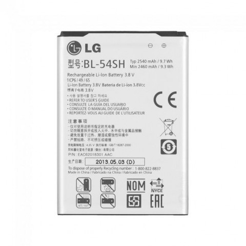 Акумулятор BL-54SH для LG L Bello D335, LG870 Optimus F7, D410 L90 Dual, D405N L90, D380 L80, G3 S D722, G3 S D724, Magna H502
