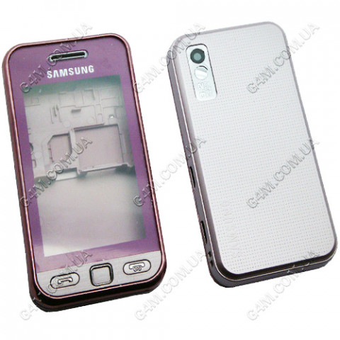 Корпус для Samsung S5230 рожевий з клавіатурою, висока якість