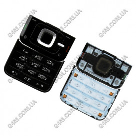 Клавіатура для Nokia N81 чорна, кирилиця, висока якість
