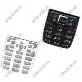Клавіатура для Nokia E51 чорна, кирилиця, висока якість