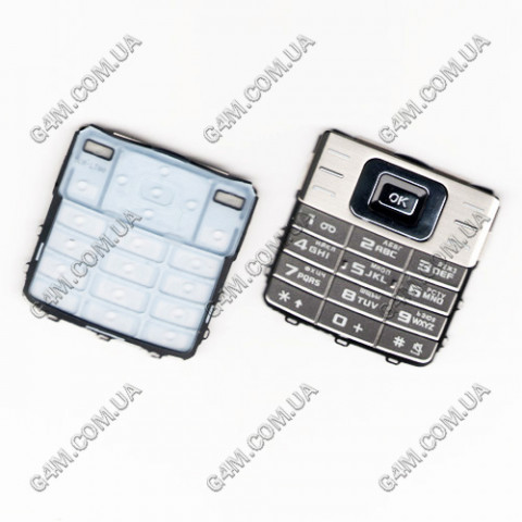 Клавіатура для Samsung L700 срібляста, кирилиця, висока якість