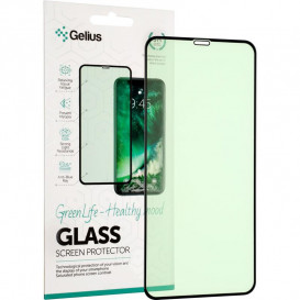 Защитное стекло Gelius Green Life для Apple iPhone 11 Pro Max, XS Max (3D стекло черного цвета)