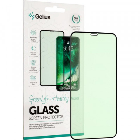 Защитное стекло Gelius Green Life для Apple iPhone 11, XR (3D стекло черного цвета)