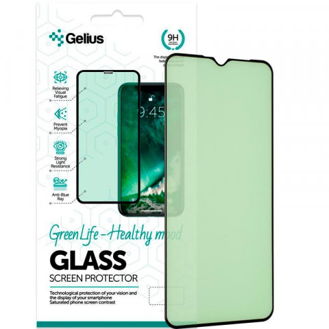 Защитное стекло Gelius Green Life для Realme 5 (3D стекло черного цвета)