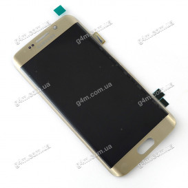 Дисплей Samsung G925F Galaxy S6 EDGE золотистая (Оригинал)